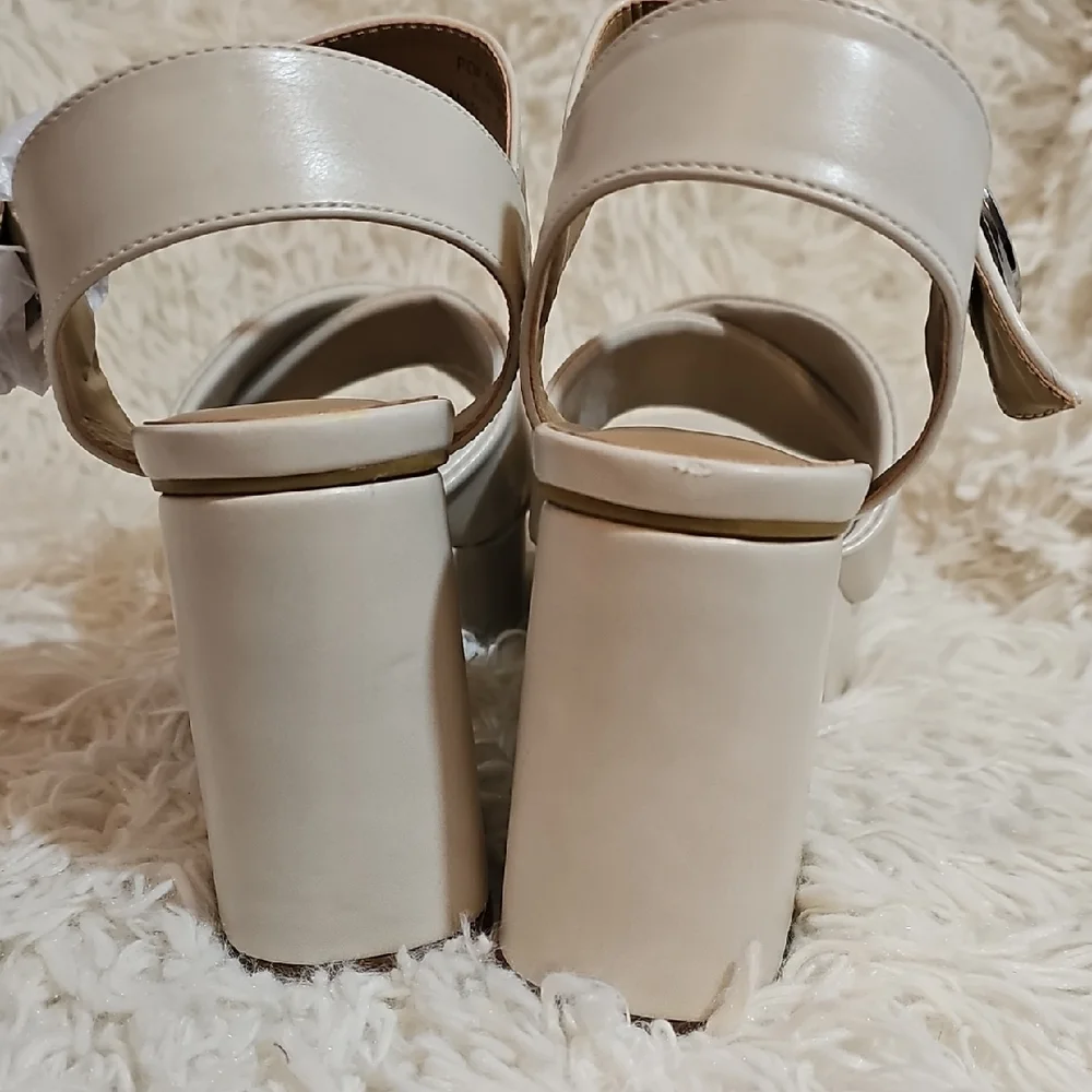 Journee Collection Beige Platform Sandals